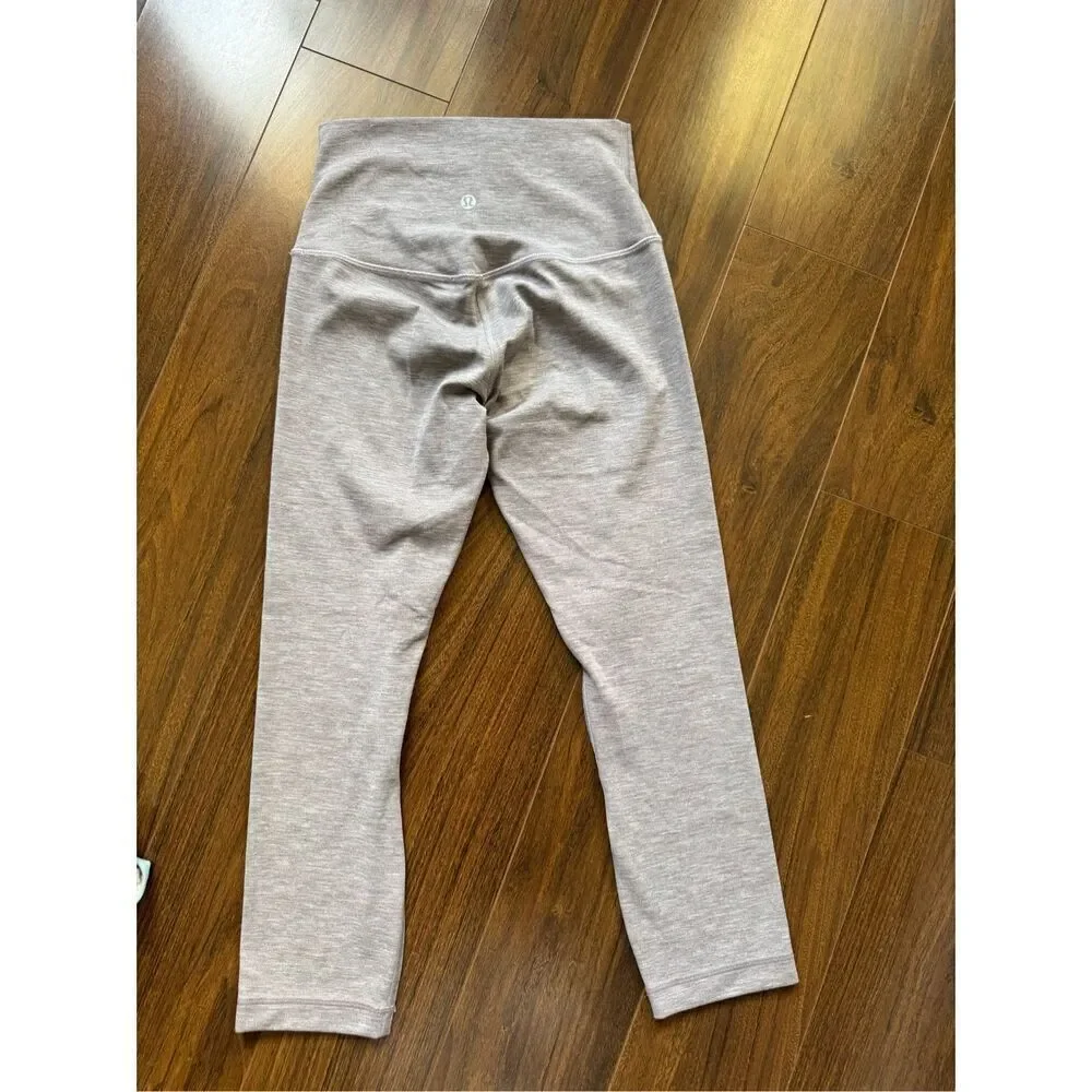 Lululemon 4 Align 21” crop heathered lunar rock